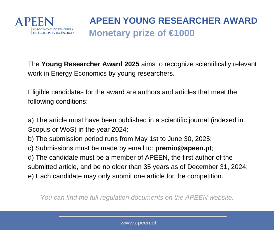 Young Researcher Award APEEN