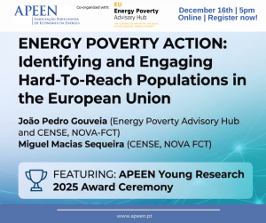 Webinar Energy Poverty Action e Cerimónia APEEN Young Researcher 2025